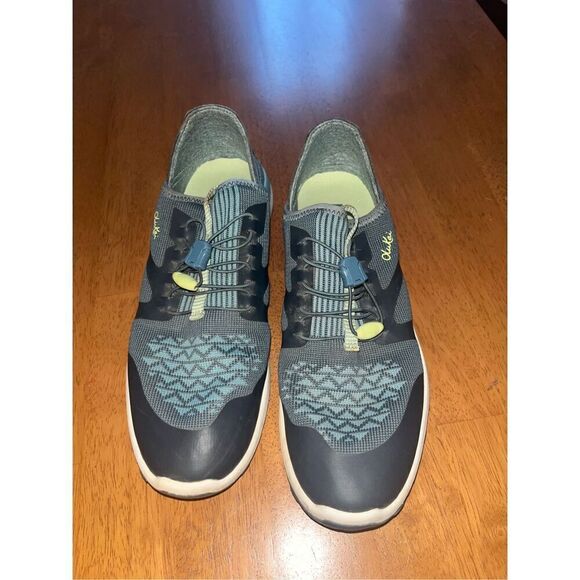 Olukai Women's Miki Trainer In Iron Mineral Blue size 9.5 Slip On Sneaker - Picture 2 of 7